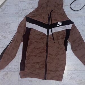 Nike Camouflage Brown and Black Jacket
